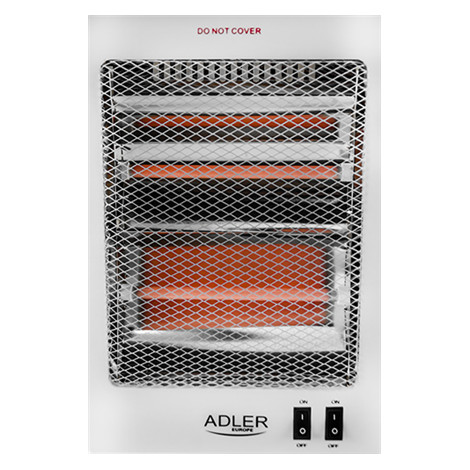 Adler | Heater | AD 7709 | Halogen Heater | 800 W | Number of power levels 2 | White