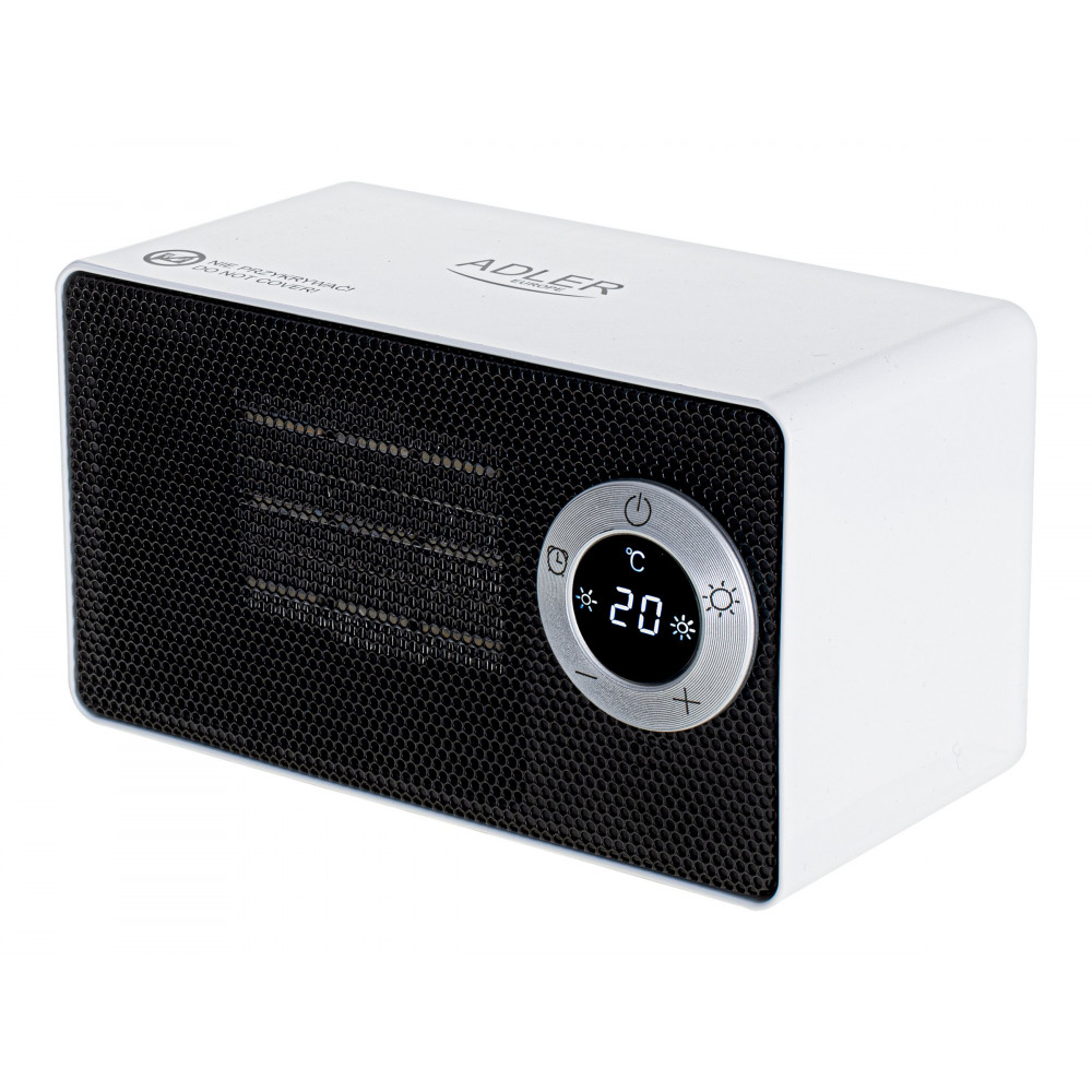 Adler | AD 7746 | Ceramic fan heater | 1000 W | Number of power levels 2 | White
