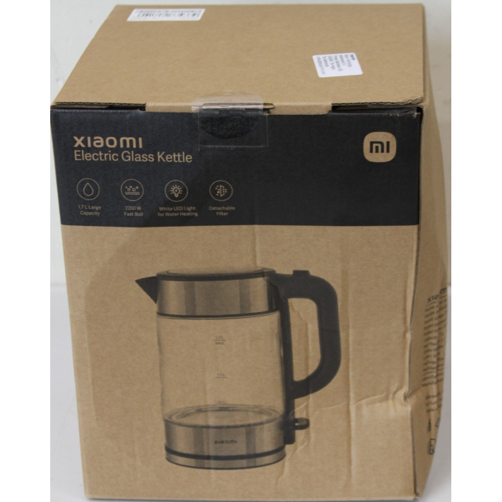 SALE OUT. Xiaomi Electric Glass Kettle EU | Xiaomi | Electric Glass Kettle EU | Electric | 2200 W | 1.7 L | Glass | 360 rotation