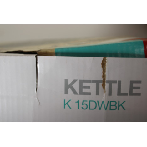 SALE OUT. | Gorenje Kettle | K15DWBK | Electric | 2200 W | 1.5 L | Stainless steel | 360 rotational base | Black | DAMAGED PACKA