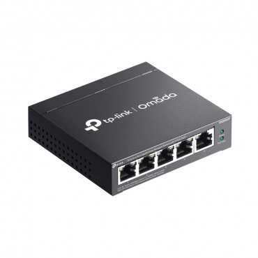 TP-LINK | Omada 5-Port Gigabit Easy Managed Switch with 4-Port PoE+ | ES205GP | Desktop/Wall mountable