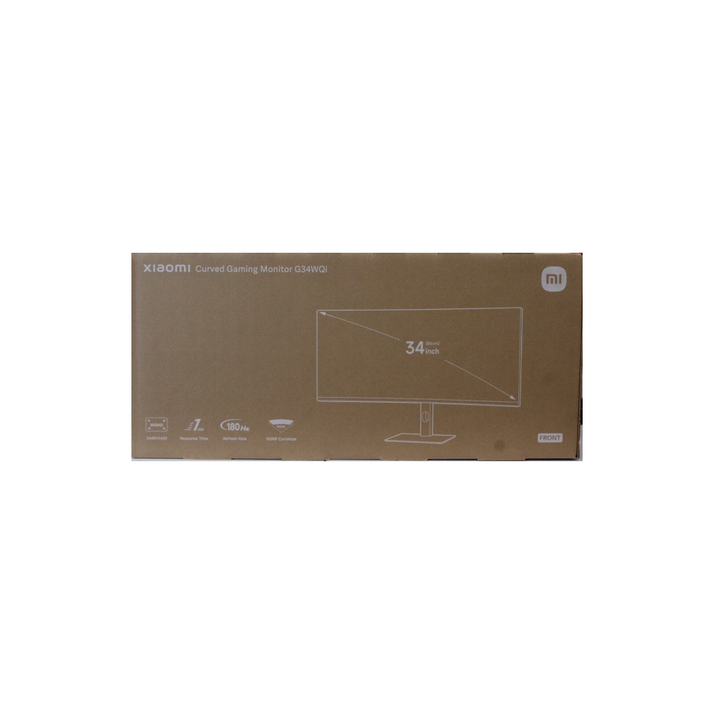 SALE OUT. | Xiaomi | G34WQi | 34 " | WQHD | 21:9 | 180 Hz | 1 ms | 3440 x 1440 pixels | 350 cd/m | HDMI ports quantity 2 | Black