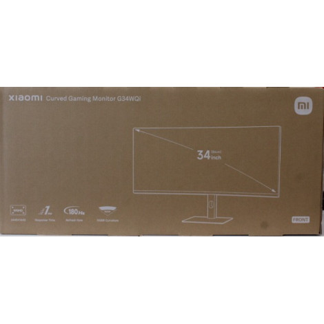 SALE OUT. | Xiaomi | G34WQi | 34 " | WQHD | 21:9 | 180 Hz | 1 ms | 3440 x 1440 pixels | 350 cd/m | HDMI ports quantity 2 | Black