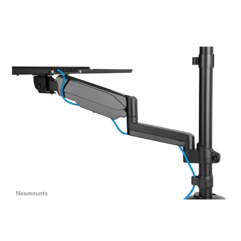 Neomounts Desk Mount | DS90-325BL1 Sit-stand workstation desk | Adjustable Height, Rotate, Tilt, Swivel | 17-32 " | Maximum weig