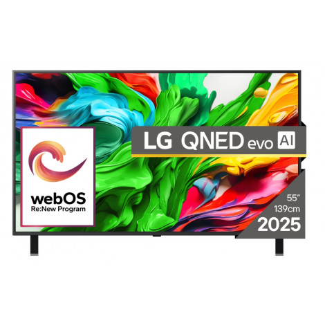 LG 55QNED85A3C | 55 | Smart TV | webOS 25 | UHD | Bllack
