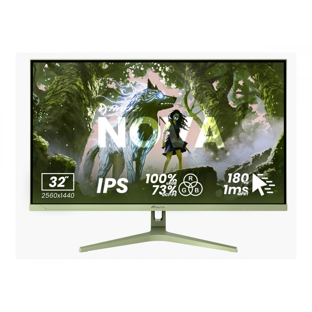 Arozzi | Nova | 27 " | IPS | QHD | 16:9 | 260 Hz | 1 ms | 2560 x 1440 pixels | 350 cd/m | HDMI ports quantity 2 | Forest Green