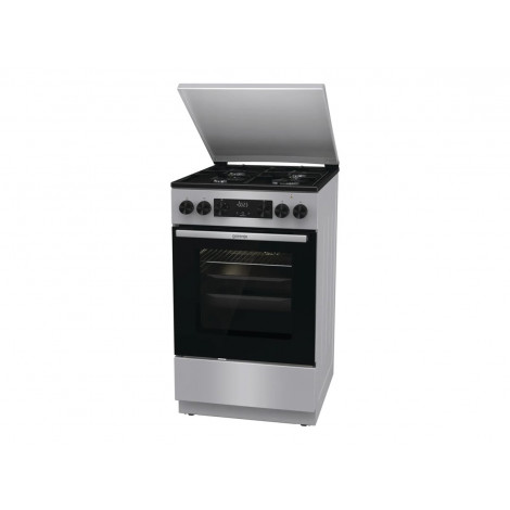 Gorenje GK5C42SJ | Cooker | Hob type Gas | Oven type Electric | Grey | Width 50 cm | Grilling | Depth 59.4 cm | 62 L
