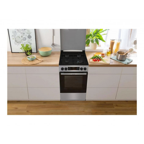 Gorenje GK5C42SJ | Cooker | Hob type Gas | Oven type Electric | Grey | Width 50 cm | Grilling | Depth 59.4 cm | 62 L