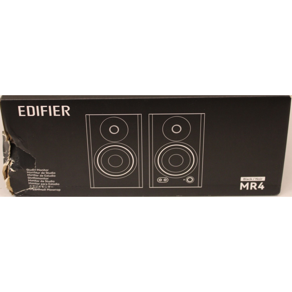 SALE OUT. Edifier MR4 Speaker, black | Edifier Speaker | MR4 | Warranty 24 month(s) | DAMAGED PACKAGING