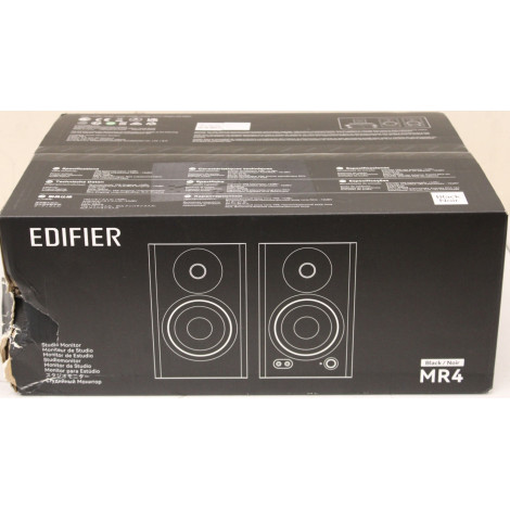 SALE OUT. Edifier MR4 Speaker, black | Edifier Speaker | MR4 | Warranty 24 month(s) | DAMAGED PACKAGING