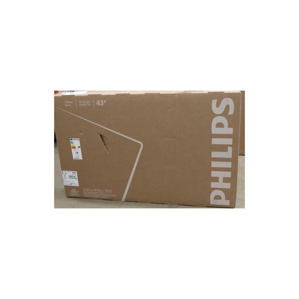 SALE OUT. Philips 43PUS7810/12 43" (108cm) QLED 4K TV | SALE OUT. Philips 43PUS7810/12 | 43 | Smart TV | TITAN OS | UHD | Black 