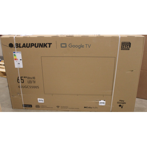 SALE OUT. Blaupunkt 65UGC5500S 65" (164cm) 4K Ultra HD Google TV | SALE OUT. Blaupunkt 4K TV | 65UGC5500S | 65 | Smart TV | Goog