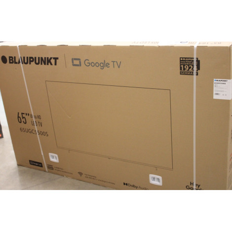 SALE OUT. Blaupunkt 65UGC5500S 65" (164cm) 4K Ultra HD Google TV | SALE OUT. Blaupunkt 4K TV | 65UGC5500S | 65 | Smart TV | Goog