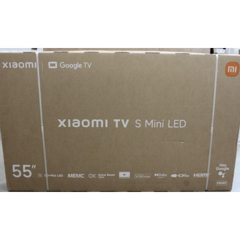 SALE OUT. Xiaomi TV S Mini LED 55 2026 | SALE OUT. Xiaomi S Mini LED 2026 | 55 | Smart TV | Google TV | 4K UHD | Dark Grey | DAM