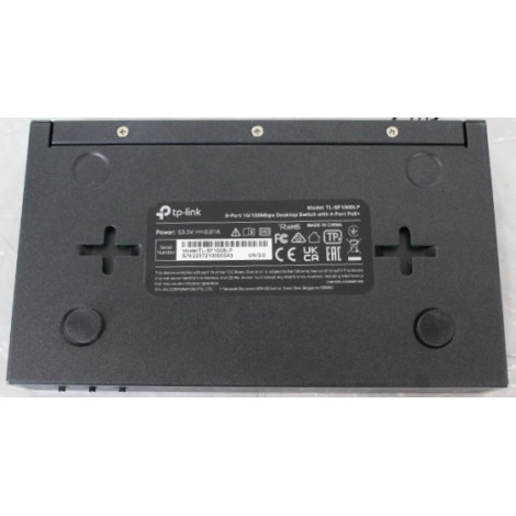 SALE OUT. TP-Link TL-SF1008LP Switch Unmanaged, Desktop, 8x10/100Mbps ports, 4xPoE ports, PSU external, Steel case | SALE OUT. S