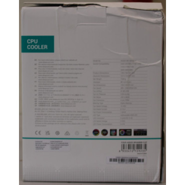 SALE OUT. Deepcool AG620 ARGB V2 CPU Cooler, white | Deepcool CPU Cooler | AG620 ARGB | DAMAGED PACKAGING | Intel, AMD