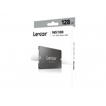 Lexar | NS100 | 128 GB | SSD form factor 2.5" | Solid-state drive interface SATA III | Read speed 520 MB/s | Write speed 510 MB/