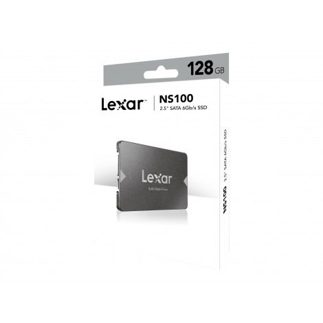 Lexar | NS100 | 128 GB | SSD form factor 2.5" | Solid-state drive interface SATA III | Read speed 520 MB/s | Write speed 510 MB/