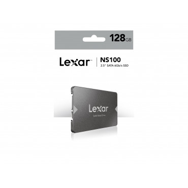 Lexar | NS100 | 128 GB | SSD form factor 2.5" | Solid-state drive interface SATA III | Read speed 520 MB/s | Write speed 510 MB/