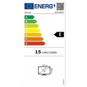 Samsung | LS24D300GAUXEN | 24 " | IPS | 16:9 | 100 Hz | 5 ms | 1920 x 1080 pixels | 250 cd/m | HDMI ports quantity 1 | Black