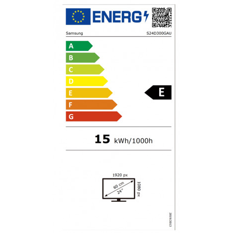 Samsung | LS24D300GAUXEN | 24 " | IPS | 16:9 | 100 Hz | 5 ms | 1920 x 1080 pixels | 250 cd/m | HDMI ports quantity 1 | Black