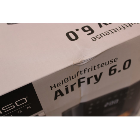 SALE OUT. | Caso Designer Air Fryer | AirFry 6.0 | Power 1700 W | Capacity 6 L | Black | DAMAGED PACKAGING | 24 month(s)