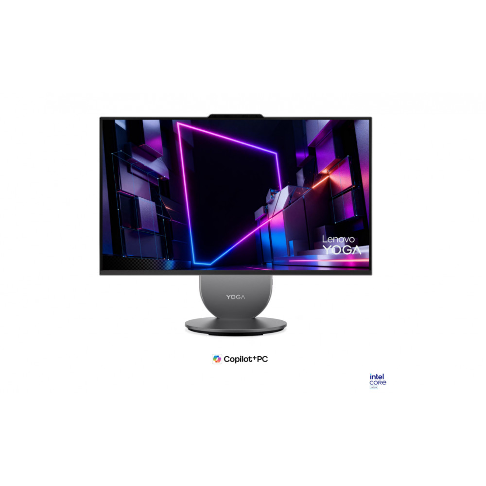 Lenovo Yoga AIO 27IPH11 27 QHD ULT7-356H/32GB/1TB/Intel Graphics/WIN11 Home/Nordic kbd/Luna Grey/2Y Warranty | Lenovo