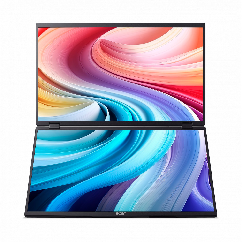 Acer PD19F 47cm 18.5'' FHD Dual Portable IPS 100Hz 16:9 4ms (GTG) 250nits HDMI 2xType-C MM Audio Out EU Black H.cable x1 U.cable