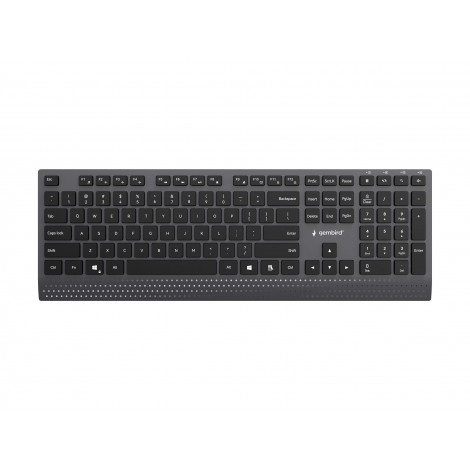 Gembird KB-MCH-06 Slim wired multimedia keyboard with Type-C adapter, US layout | Gembird