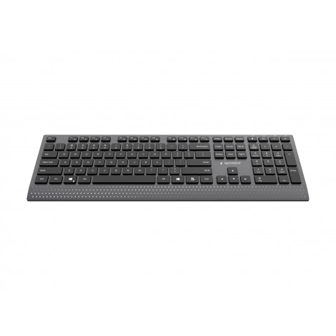 Gembird KB-MCH-06 Slim wired multimedia keyboard with Type-C adapter, US layout | Gembird