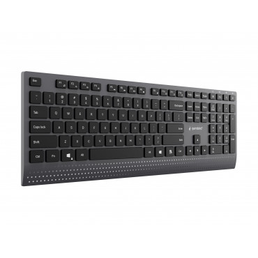 Gembird KB-MCH-06 Slim wired multimedia keyboard with Type-C adapter, US layout | Gembird