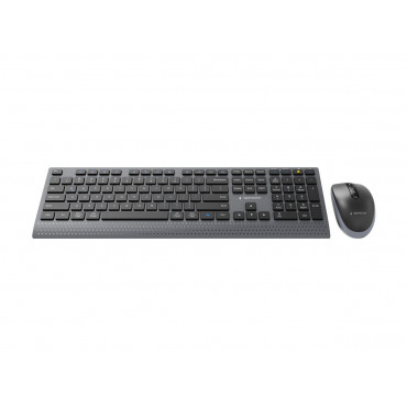 Gembird KBS-WPS-02 Dual-mode slim wireless desktop set, 2.4G+BT, US layout | Gembird