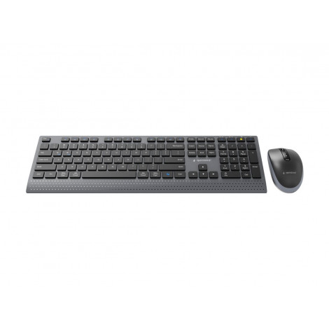 Gembird KBS-WPS-02 Dual-mode slim wireless desktop set, 2.4G+BT, US layout | Gembird