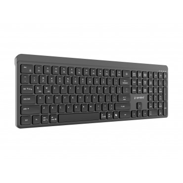 Gembird KB-WPS-03 Dual-mode pro-business slim wireless keyboard, 2.4G+BT, US layout | Gembird