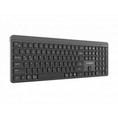 Gembird KB-WPS-03 Dual-mode pro-business slim wireless keyboard, 2.4G+BT, US layout | Gembird