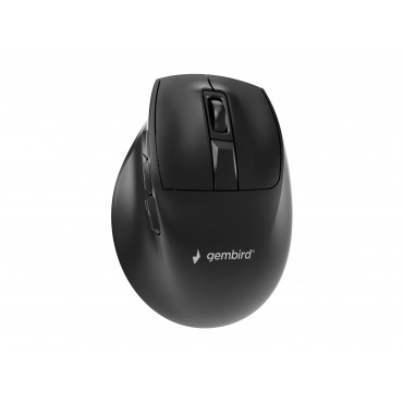 Gembird MUSW3-9B-01 Triple-mode 9-button wireless ergonomic mouse, black | Gembird