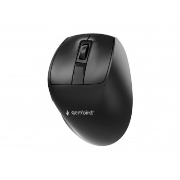 Gembird MUSW3-9B-01 Triple-mode 9-button wireless ergonomic mouse, black | Gembird