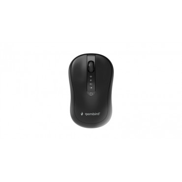 Gembird MUSW2-4B-01 Dual-mode 4-button wireless mouse, black | Gembird
