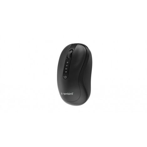 Gembird MUSW2-4B-01 Dual-mode 4-button wireless mouse, black | Gembird
