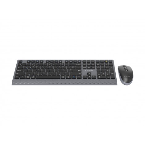 Gembird KBS-WPS-02-CYRL Dual-mode slim wireless desktop set, 2.4G+BT, Cyrillic layout | Gembird