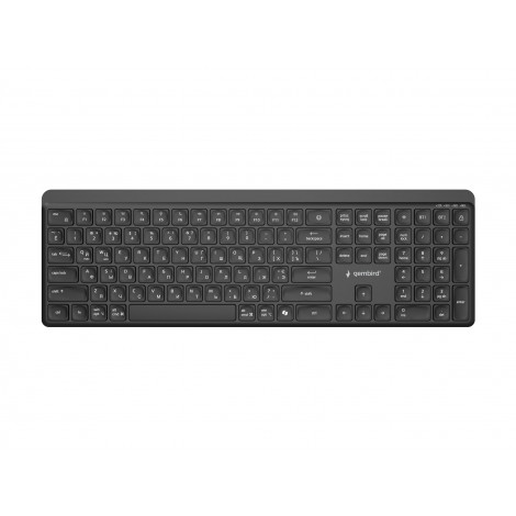 Gembird KB-WPS-03-CYRL Dual-mode pro-business slim wireless keyboard, 2.4G+BT, Cyrillic layout | Gembird