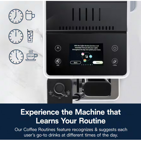 DeLonghi Rivelia EXAM440.55.W Bean to Cup