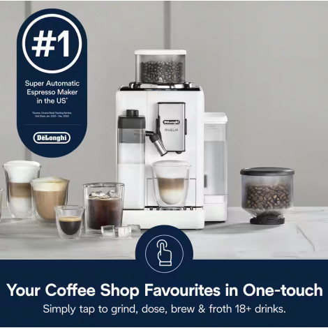 DeLonghi Rivelia EXAM440.55.W Bean to Cup