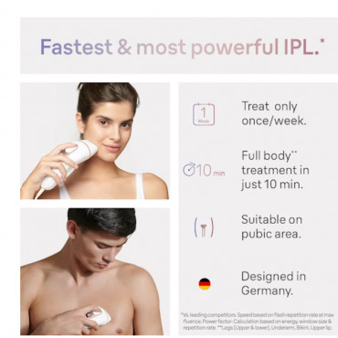Braun | IPL Epilator | PL7147 Skin i expert | Number of power levels 10 | White/Pink