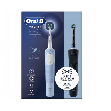Oral-B Electric Toothbrushes | Vitality Pro Duo | Rechargeable | For adults | Number of brush heads included 2 | Number of teeth