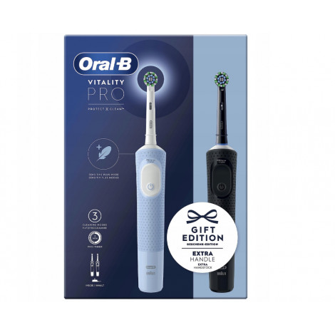 Oral-B Electric Toothbrushes | Vitality Pro Duo | Rechargeable | For adults | Number of brush heads included 2 | Number of teeth