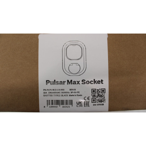 SALE OUT. | Wallbox Pulsar MAX Socket | 22 kW | Wi-Fi, Bluetooth | Black | DAMAGED PACKAGING, MISSING T20 SCREWS (3 PCS). SCRATC
