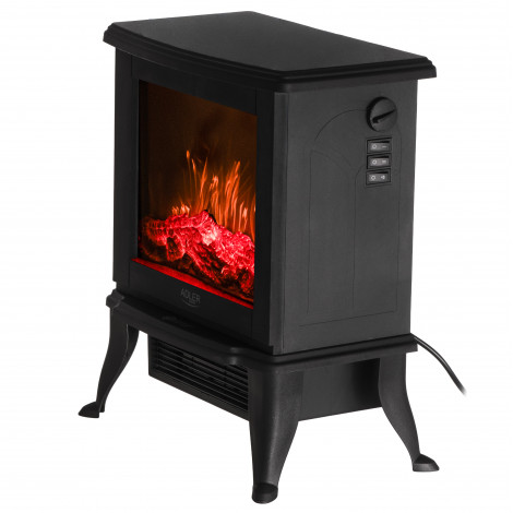 Adler Electric Fireplace | AD 7754 | Ceramic | 1800 W | Number of power levels 2 | Black