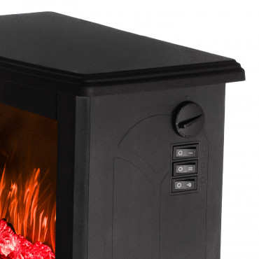 Adler Electric Fireplace | AD 7754 | Ceramic | 1800 W | Number of power levels 2 | Black