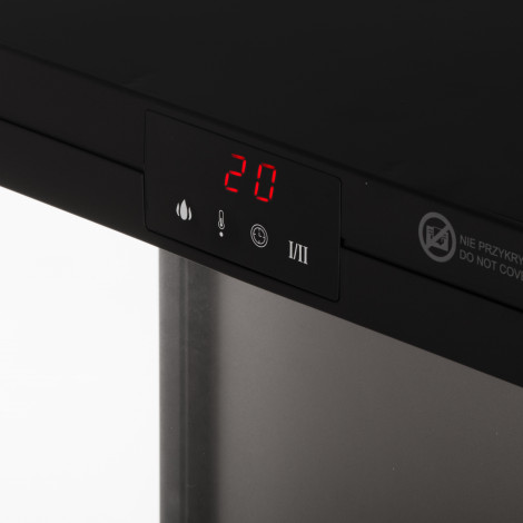 Adler LED electric fireplace with remote control | AD 7755 | Ceramic Heater | 2000 W | Number of power levels 2 | Black